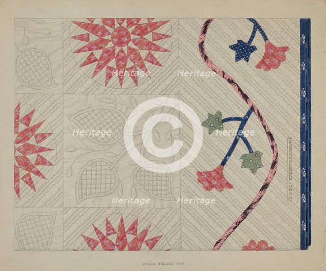 Quilt, 1937. Creator: Jacob Gielens.
