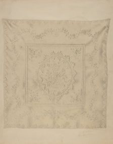 Quilt Coverlet, c. 1938. Creator: Minnetta Good