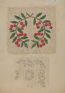 Quilt, applique. Creator: Lillian Causey