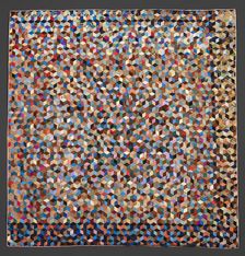 Quilt (Baby Blocks), about 1880. Creator: Louisa Thompson