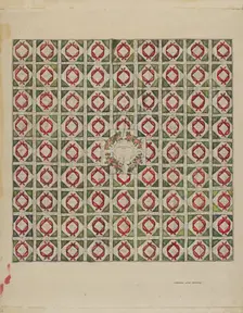 Quilt (Bed Covering), c. 1936. Creator: Francis Law Durand