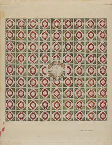 Quilt (Bed Covering), c. 1936. Creator: Francis Law Durand