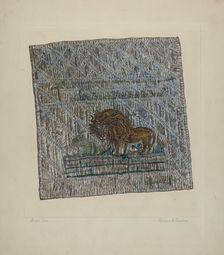 Quilt Block: "Audax et Fides", 1935/1942. Creator: Florence Truelson