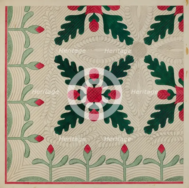 Quilt, c. 1936. Creator: Dorothy Posten.