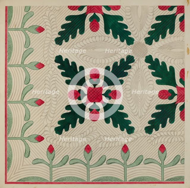 Quilt, c. 1936. Creator: Dorothy Posten.