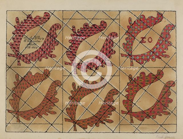 Quilt, c. 1936. Creator: Frank Nelson.