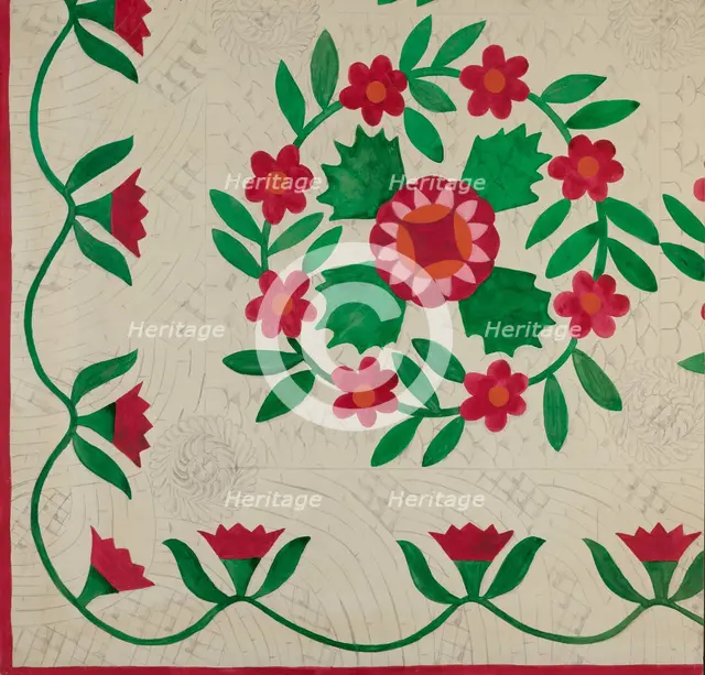 Quilt, c. 1936. Creator: Katherine Hastings.