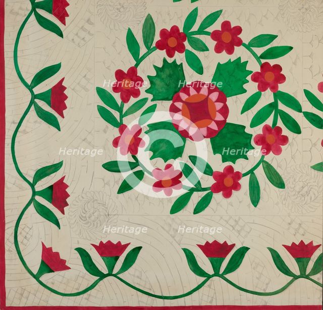 Quilt, c. 1936. Creator: Katherine Hastings.