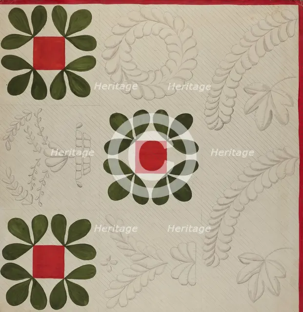 Quilt, c. 1936. Creator: Katherine Hastings.