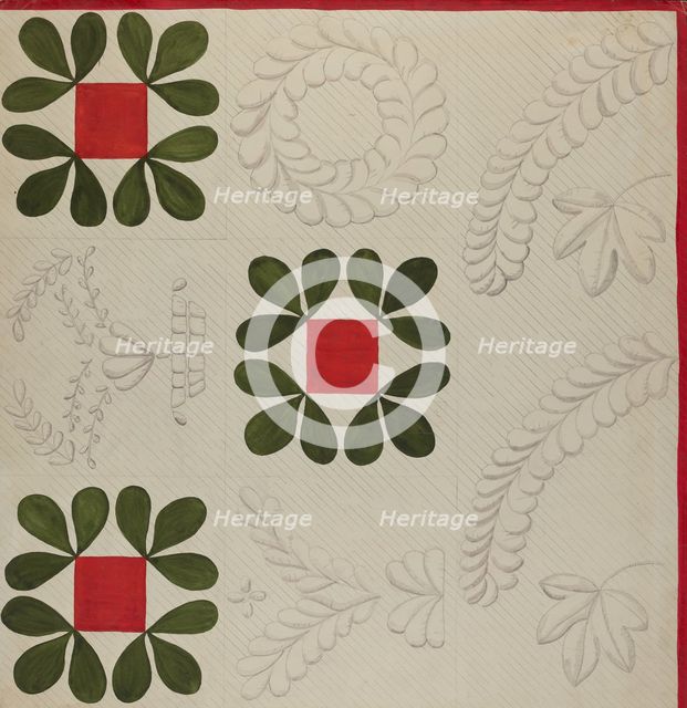 Quilt, c. 1936. Creator: Katherine Hastings.