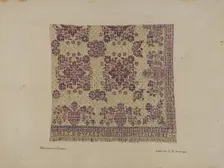 Quilt, c. 1936. Creator: Isabelle De Strange
