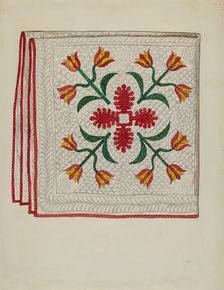 Quilt, c. 1936. Creator: Lillian Causey