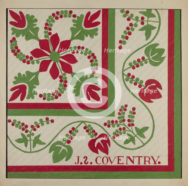 Quilt, c. 1936. Creator: Ralph Atkinson.