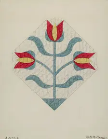Quilt, c. 1936. Creator: Ruth M Barnes
