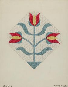 Quilt, c. 1936. Creator: Ruth M Barnes