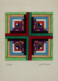 Quilt, c. 1936. Creator: Ruth M Barnes