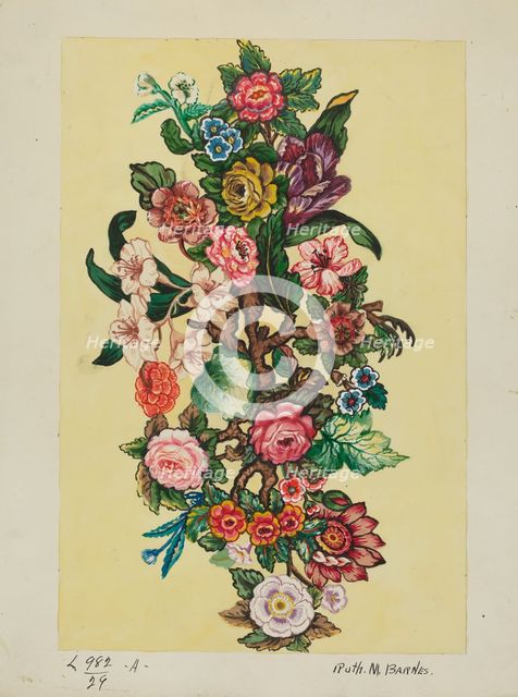 Quilt, c. 1936. Creator: Ruth M Barnes.
