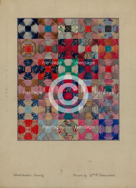 Quilt, c. 1936. Creator: William P. Shearwood.