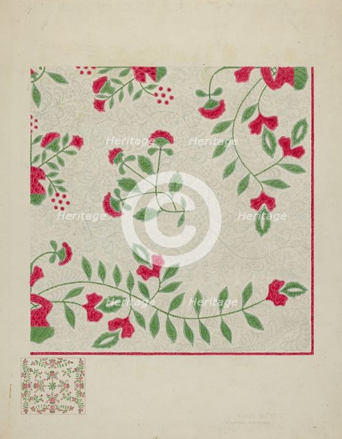 Quilt, c. 1936. Creator: Therkel Anderson.
