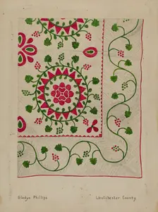 Quilt, c. 1937. Creator: Gladys Phillips