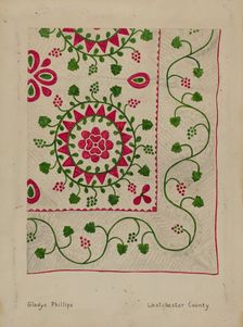 Quilt, c. 1937. Creator: Gladys Phillips
