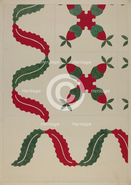 Quilt, c. 1937. Creator: Dorothy Posten.