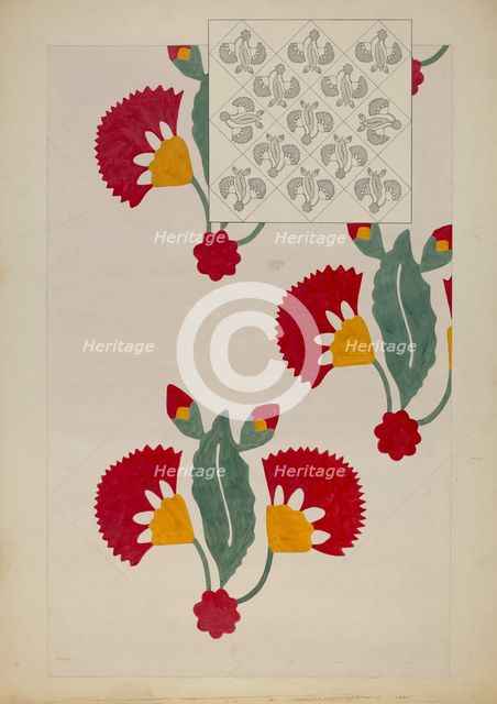Quilt, c. 1937. Creator: Dorothy Posten.