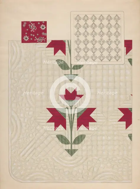 Quilt, c. 1937. Creator: Dorothy Posten.