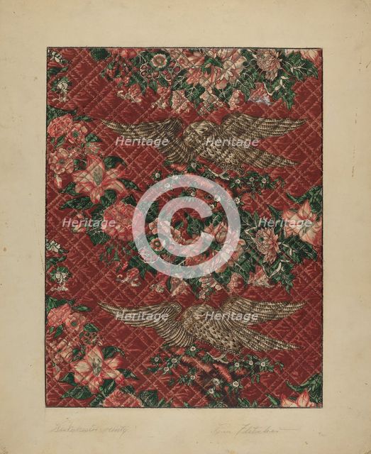 Quilt, c. 1937. Creator: Daniel Fletcher.