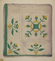 Quilt, c. 1937. Creator: Eva Wilson