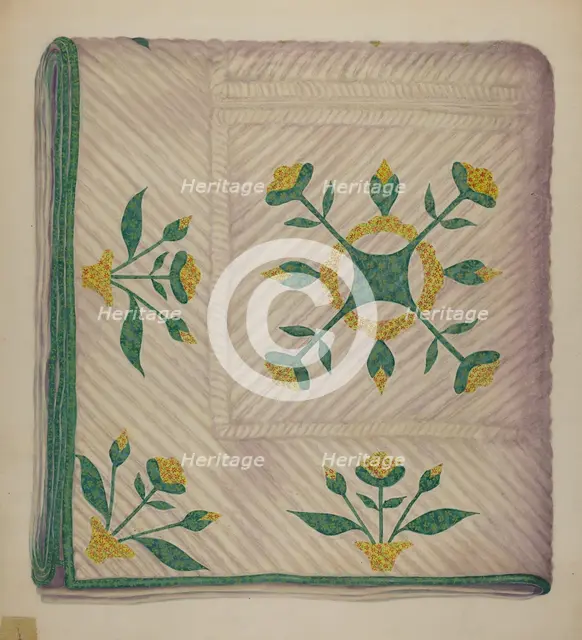 Quilt, c. 1937. Creator: Eva Wilson.