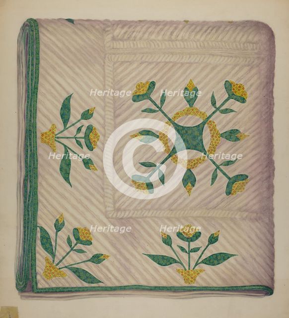 Quilt, c. 1937. Creator: Eva Wilson.