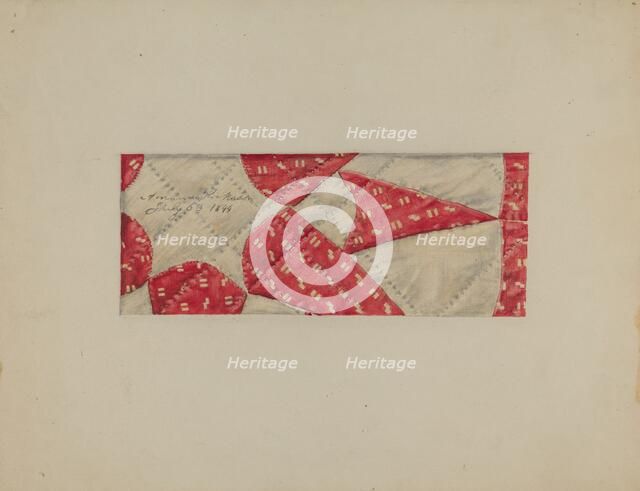 Quilt, c. 1937. Creator: Francis Law Durand.