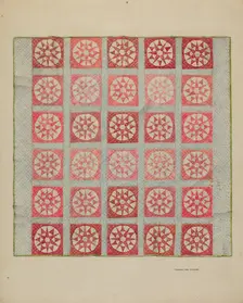 Quilt, c. 1937. Creator: Francis Law Durand