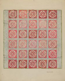Quilt, c. 1937. Creator: Francis Law Durand