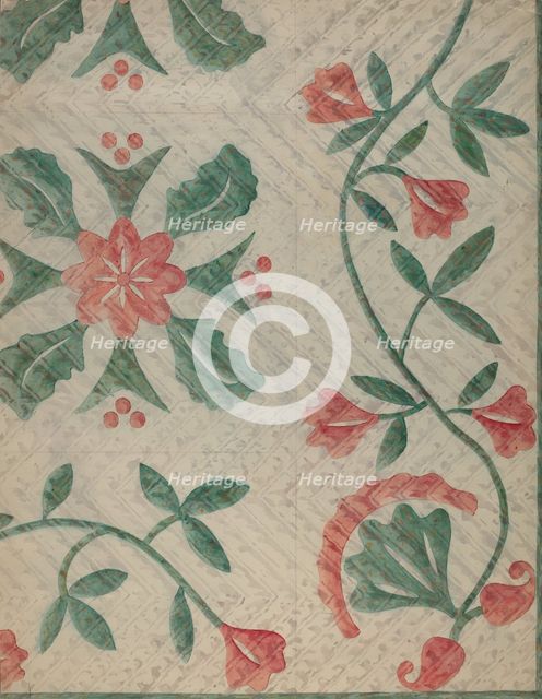Quilt, c. 1937. Creator: Katherine Hastings.