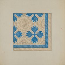 Quilt, c. 1937. Creator: Katherine Hastings