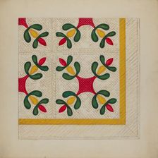Quilt, c. 1937. Creator: Katherine Hastings