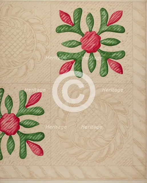 Quilt, c. 1937. Creator: Katherine Hastings.