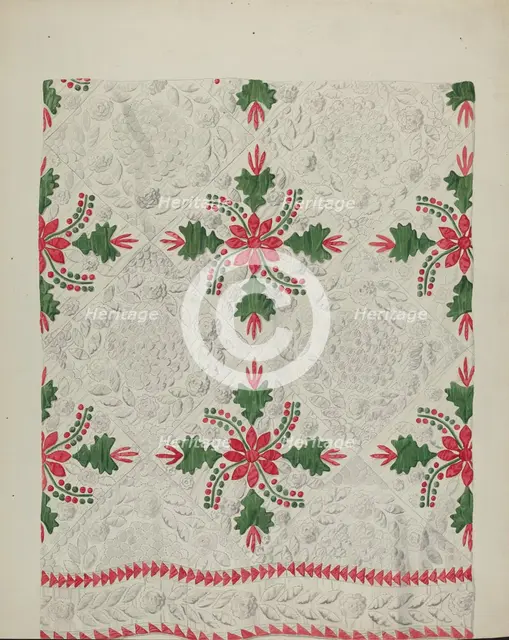 Quilt, c. 1937. Creator: James Vail.