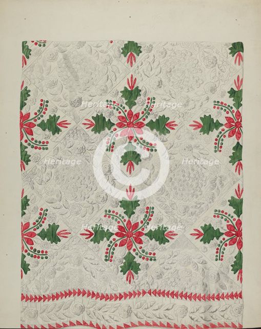 Quilt, c. 1937. Creator: James Vail.