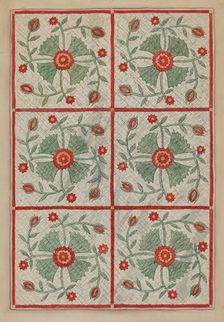 Quilt, c. 1937. Creator: Lillian Causey