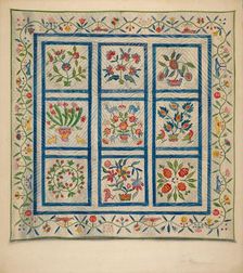 Quilt, c. 1937. Creator: Marie Alain