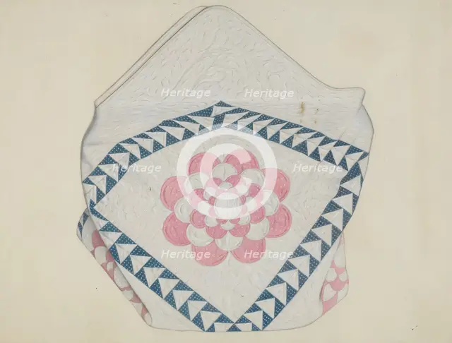 Quilt, c. 1937. Creator: William High.