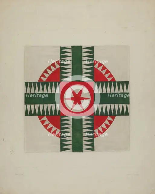 Quilt, c. 1938. Creator: Clyde L. Cheney.