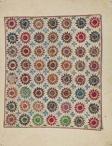 Quilt, c. 1938. Creator: George Loughridge