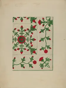 Quilt, c. 1938. Creator: Katherine Hastings