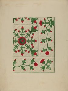 Quilt, c. 1938. Creator: Katherine Hastings