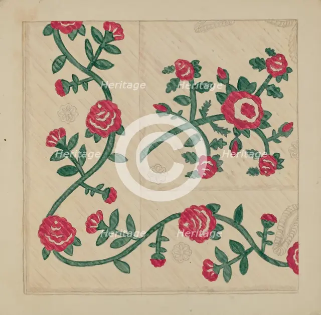 Quilt, c. 1938. Creator: Katherine Hastings.
