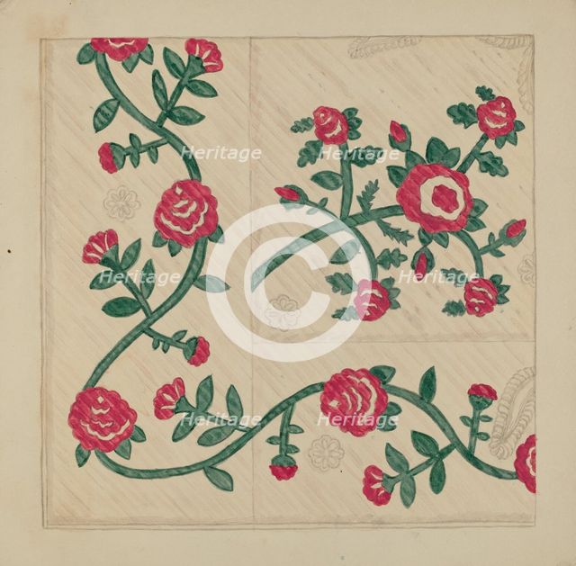Quilt, c. 1938. Creator: Katherine Hastings.